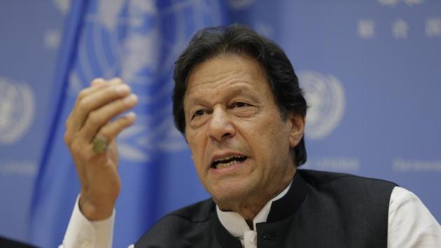 Pakistani Prime Minister Imran Khan had tweeted a video clip and claimed that it depicted police atrocities against Muslims in Uttar Pradesh.(AP File Photo)