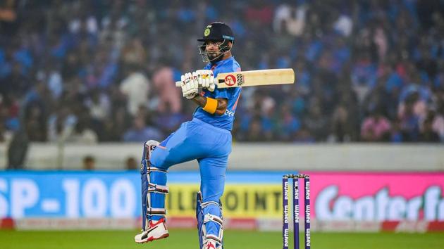 KL Rahul during the first T20 cricket match against West Indies. (PTI) KL Rahul during the first T20 cricket match against West Indies. (PTI)