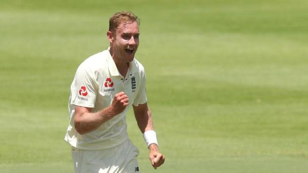 England's Stuart Broad celebrates taking the wicket of South Africa's Zubayr Hamza. (REUTERS) England's Stuart Broad celebrates taking the wicket of South Africa's Zubayr Hamza. (REUTERS)
