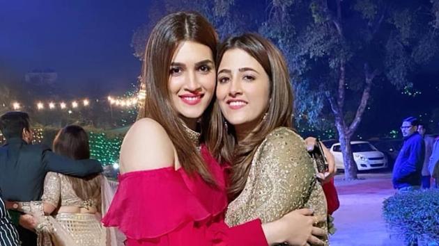 Kriti Sanon and her sister Nupur Sanon had a whale of a time at a friend’s wedding.