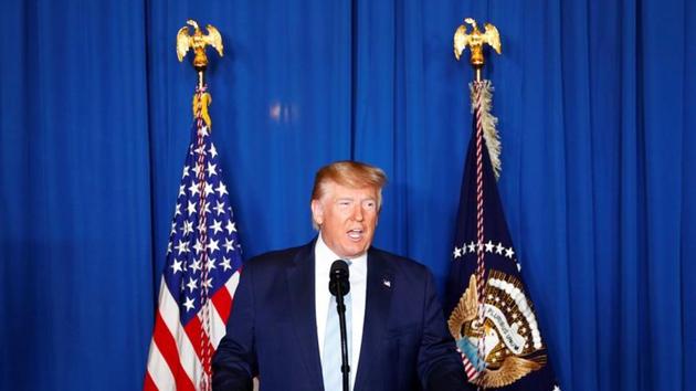 U.S. President Donald Trump delivers remarks following the U.S. Military airstrike against Iranian General Qassem Soleimani in Baghdad, in West Palm Beach, Florida, U.S. (REUTERS) U.S. President Donald Trump delivers remarks following the U.S. Military airstrike against Iranian General Qassem Soleimani in Baghdad, in West Palm Beach, Florida, U.S. (REUTERS)
