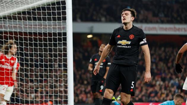 Manchester United's Harry Maguire in action.(Reuters)