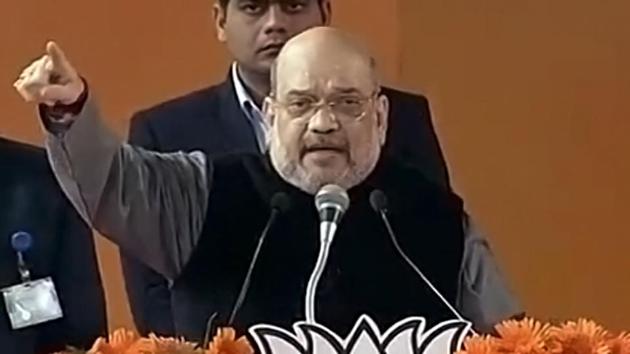 Union Home Minister Amit Shah addressed a 'Booth Karyakarta Sammelan' in New Delhi on Sunday. (ANI) Union Home Minister Amit Shah addressed a 'Booth Karyakarta Sammelan' in New Delhi on Sunday. (ANI)
