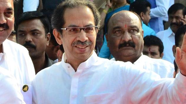 Nagpur, India - December 20, 2019: Maharashtra chief Minister Uddhav Thackeray waves during a group photograph at the premise of Vidhan Bhawan, in Nagpurr, on Friday. Photo by Sunny Shende (HT) Nagpur, India - December 20, 2019: Maharashtra chief Minister Uddhav Thackeray waves during a group photograph at the premise of Vidhan Bhawan, in Nagpurr, on Friday. Photo by Sunny Shende (HT)