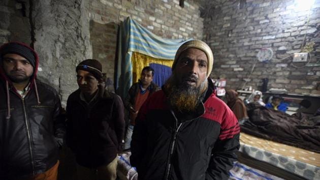 Arshad Hussain, the father of 22-year-old Anas seen at his residence in Bijnor.(Photo: Biplov Bhuyan/ Hindustan Times)