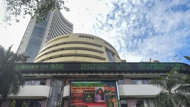 The 30-share gauge ended 162.03 points, or 0.39 per cent, lower at 41,464.61, while the Nifty closed 55.55 points, or 0.45 per cent, down at 12,226.65. (PTI Photo) The 30-share gauge ended 162.03 points, or 0.39 per cent, lower at 41,464.61, while the Nifty closed 55.55 points, or 0.45 per cent, down at 12,226.65. (PTI Photo)