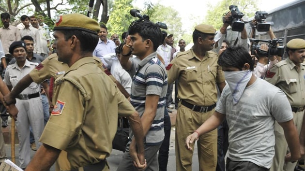 After the December hearing, jail authorities had issued a notice to the convicts on December 18 - Akshay, Vinay, Pawan and Mukesh - who are on the death row for gang-rape.(Sonu Mehta/ Hindustan Times)