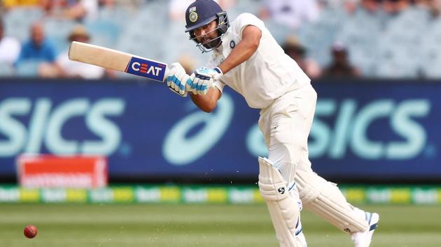 Rohit Sharma of India bats during day two of the Third Test match in the series between Australia and India at Melbourne Cricket Ground on December 27, 2018 in Melbourne, Australia.(Getty Images)