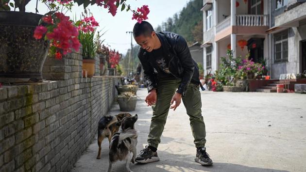 Ma Gongzuo at his parents’s house. “Everyone said I was good for nothing when they saw I’d come back,” the 31 year-old recounted to AFP of his return to his village after a failed attempt at running an online clothing business. “They tell us that we can only get out of poverty if we study and get a job in a city,” he added. (Wang Zhao/AFP) Ma Gongzuo at his parents’s house. “Everyone said I was good for nothing when they saw I’d come back,” the 31 year-old recounted to AFP of his return to his village after a failed attempt at running an online clothing business. “They tell us that we can only get out of poverty if we study and get a job in a city,” he added. (Wang Zhao/AFP)