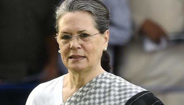 Congress President Sonia Gandhi(Arvind Yadav/HT PHOTO)