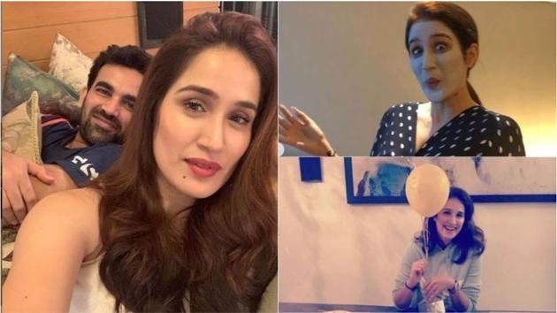Zaheer Khan wished wife Sagarika Ghatge on her birthday. Zaheer Khan wished wife Sagarika Ghatge on her birthday.