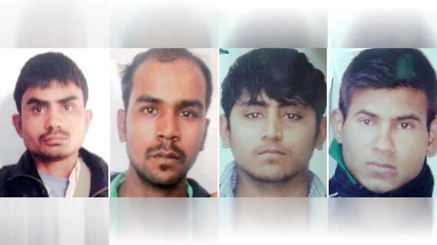 The four convicts of December 16 Delhi gang rape.(HT file photo)