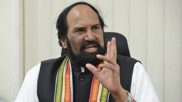 N Uttam Kumar Reddy, Congress chief in Telangana said the party’s candidates should declare that once they get elected as municipal councillors and corporators, they would strictly follow the party whip.(HT Photo) N Uttam Kumar Reddy, Congress chief in Telangana said the party’s candidates should declare that once they get elected as municipal councillors and corporators, they would strictly follow the party whip.(HT Photo)