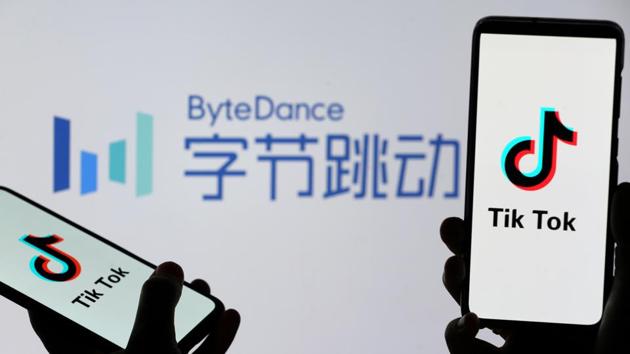 TikTok logos are seen on smartphones in front of a displayed ByteDance logo.(REUTERS) TikTok logos are seen on smartphones in front of a displayed ByteDance logo.(REUTERS)