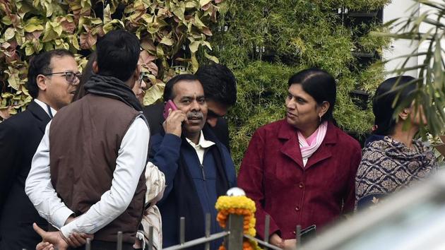 Father of the 23-year-old physiotherapy student who was gang-raped on Dec 16, 2012, at a Delhi court which issued a black warrant to execute the four men convicted in the case, New Delhi, January 7, 2019. (Biplov Bhuyan/HT PHOTO) Father of the 23-year-old physiotherapy student who was gang-raped on Dec 16, 2012, at a Delhi court which issued a black warrant to execute the four men convicted in the case, New Delhi, January 7, 2019. (Biplov Bhuyan/HT PHOTO)