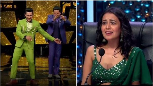 630px x 354px - Neha Kakkar is in shock, Aditya Narayan ecstatic as their parents take over  Indian Idol to get them married. Watch - Hindustan Times