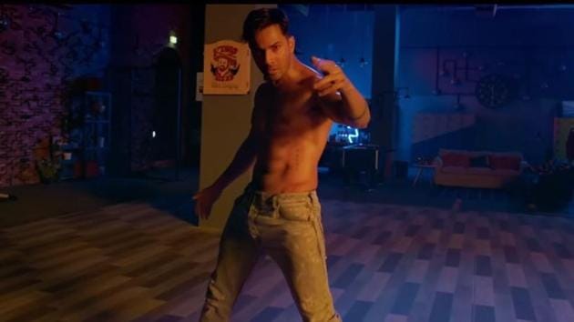 Varun Dhawan in a still from Street Dancer 3D song Dua Karo.