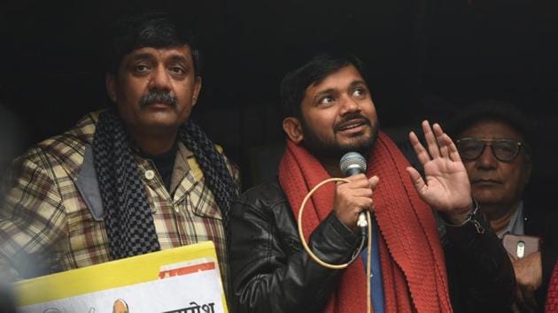 According to the JNU administration, two or more student organisations fought among themselves on January 5. “Then why did the violent mob attack and beat up teachers?” Kumar asked on Thursday.(HT PHOTO.) According to the JNU administration, two or more student organisations fought among themselves on January 5. “Then why did the violent mob attack and beat up teachers?” Kumar asked on Thursday.(HT PHOTO.)
