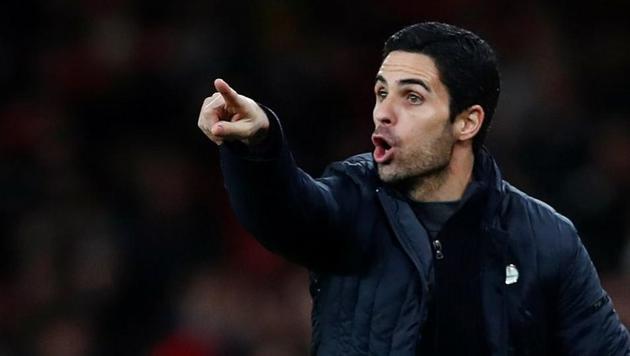 Arsenal manager Mikel Arteta reacts(REUTERS)