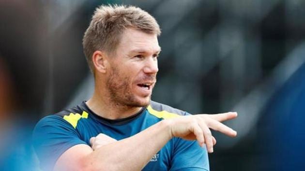 Australia's David Warner during nets.(Action Images via Reuters)