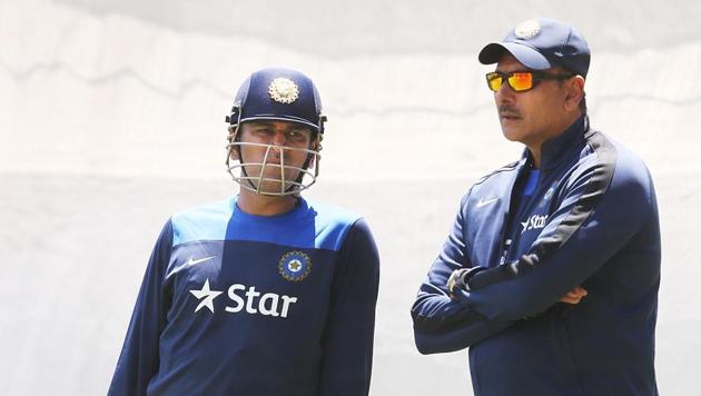 File image of MS Dhoni and Ravi Shastri(Getty Images) File image of MS Dhoni and Ravi Shastri(Getty Images)