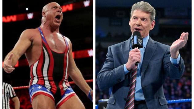 Kurt Angle remembers a controversial incident with Vince McMahon.(WWE)