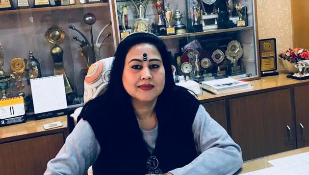 Mamta Aggarwal, principal, Ramakrishna Sr Sec School, Vikaspuri. (HT) Mamta Aggarwal, principal, Ramakrishna Sr Sec School, Vikaspuri. (HT)