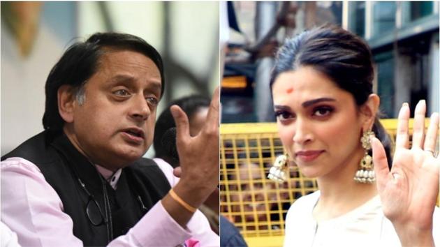 Shashi Tharoor says the Congress party is supporting Deepika Padukone. Shashi Tharoor says the Congress party is supporting Deepika Padukone.