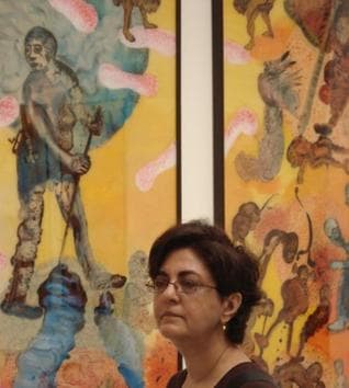 Nalini Malani at the Venice Biennale, 2007. Nalini Malani at the Venice Biennale, 2007.
