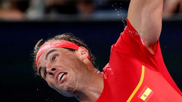 Spain's Rafael Nadal in action. (REUTERS) Spain's Rafael Nadal in action. (REUTERS)