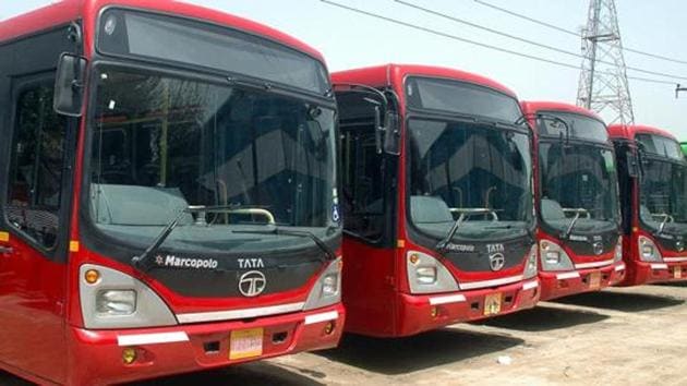 The price for daily pass of local AC buses has been hiked from ₹60 to ₹75.(HT FILE PHOTO)