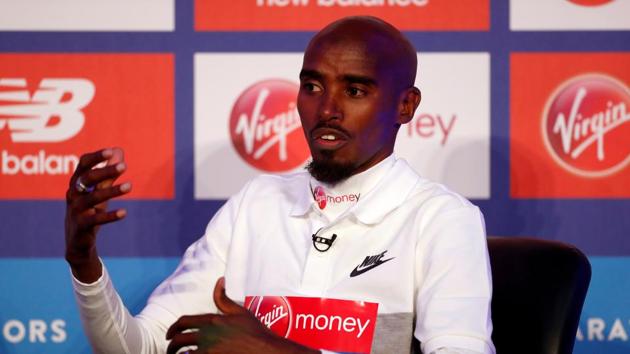 Great Britain's Mo Farah during the press conference.(Action Images via Reuters)