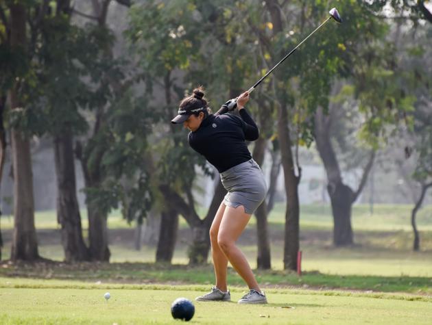 Ridhima Dilawari in action during the Hero Women’s Pro Golf Tournament at Poona Club Golf Course in Pune, India, on Friday, January 10, 2020. (Sanket Wankhade/HT PHOTO) Ridhima Dilawari in action during the Hero Women’s Pro Golf Tournament at Poona Club Golf Course in Pune, India, on Friday, January 10, 2020. (Sanket Wankhade/HT PHOTO)