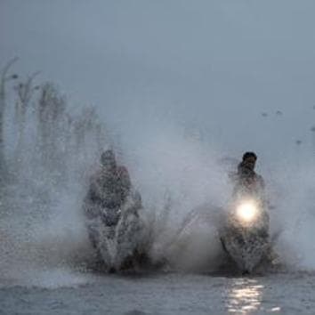 The India Meteorological Department (IMD) had predicted a ‘generally cloudy sky with heavy rain’ in Chennai on Thursday. (PTI Photo) The India Meteorological Department (IMD) had predicted a ‘generally cloudy sky with heavy rain’ in Chennai on Thursday. (PTI Photo)