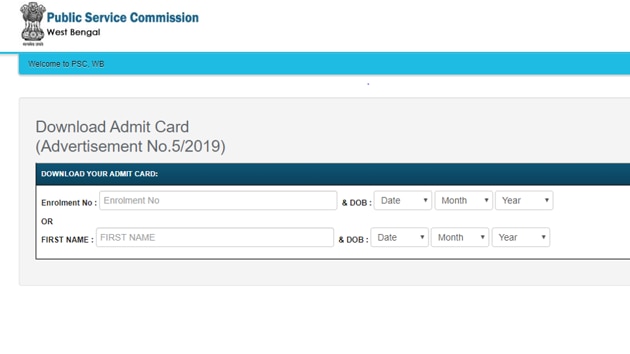 WBPSC Clerk Admit Card 2019 Released, Here’s The Direct Link To ...