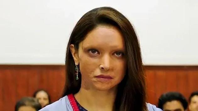 Deepika Padukone plays an acid attack survivor in Chhapaak.