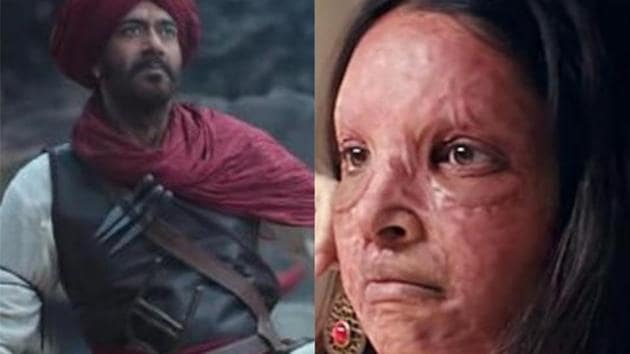 Chhapaak Vs Tanhaji The Unsung Warrior box office collection day 1: Ajay Devgn film surpasses collections by Deepika Padukone’s flick.