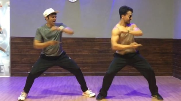 Tiger Shroff performed to Muqabla from Street Dancer 3D with his “guruji”.