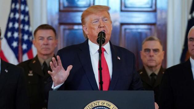 President Donald Trump said Friday that he thinks Iranian general Qasem Soleimani was planning attacks against four US embassies(Reuters File Photo)