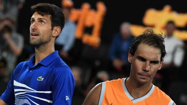 File image: Novak Djokovic with Rafael Nadal.(AFP)