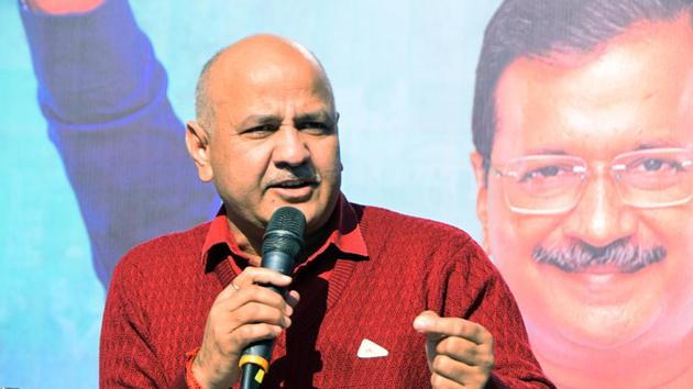 Delhi's deputy chief minister Manish Sisodia addresses a press conference, in New Delhi. (ANI Photo) Delhi's deputy chief minister Manish Sisodia addresses a press conference, in New Delhi. (ANI Photo)