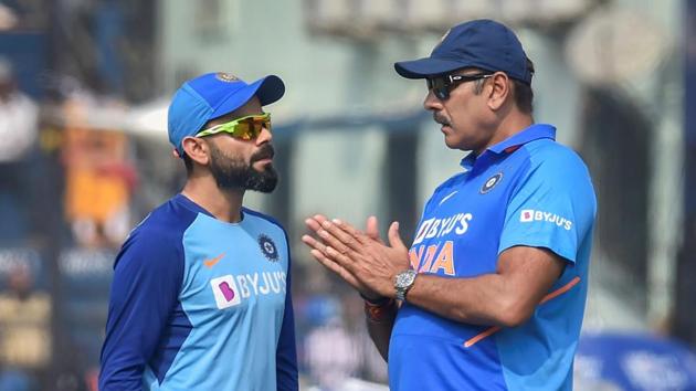 File image of Ravi Shastri, Virat Kohli(PTI)