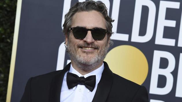 Joaquin Phoenix arrives at the 77th annual Golden Globe Awards at the Beverly Hilton Hotel on Sunday, Jan. 5, 2020, in Beverly Hills, Calif. (Photo by Jordan Strauss/Invision/AP) (Jordan Strauss/Invision/AP) Joaquin Phoenix arrives at the 77th annual Golden Globe Awards at the Beverly Hilton Hotel on Sunday, Jan. 5, 2020, in Beverly Hills, Calif. (Photo by Jordan Strauss/Invision/AP) (Jordan Strauss/Invision/AP)