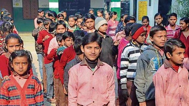 The firm distributed sweaters to 44,649 students, which was only 24% of the total allotted work, said officials. (Representational image) (HT file) The firm distributed sweaters to 44,649 students, which was only 24% of the total allotted work, said officials. (Representational image) (HT file)