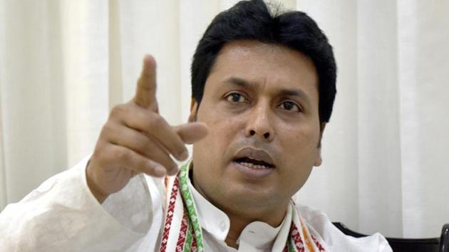 Tripura Chief Minister Biplab Kumar Deb. (HT file) Tripura Chief Minister Biplab Kumar Deb. (HT file)