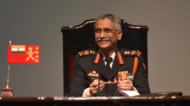 Indian Army chief General Manoj Mukund Naravane had on Saturday said his force will seize control of Pakistan-occupied Kashmir (PoK), if the government orders.(Sonu Mehta/HT PHOTO)