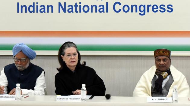 The meeting, called by Congress president Sonia Gandhi, comes at a time when there is a raging debate in the country over the CAA, NRC and NPR. (Sonu Mehta/HT File PHOTO) The meeting, called by Congress president Sonia Gandhi, comes at a time when there is a raging debate in the country over the CAA, NRC and NPR. (Sonu Mehta/HT File PHOTO)