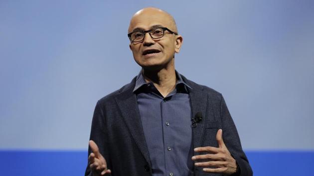 At an event in Manhattan on Monday , Microsoft CEO Satya Nadella spoke about India’s amended citizenship law under which non-Muslim refugees from Pakistan, Bangladesh and Afghanistan will be given Indian citizenship.(AP File Photo) At an event in Manhattan on Monday , Microsoft CEO Satya Nadella spoke about India’s amended citizenship law under which non-Muslim refugees from Pakistan, Bangladesh and Afghanistan will be given Indian citizenship.(AP File Photo)