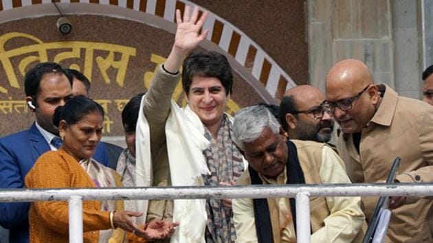 Congress General Secretary Priyanka Gandhi Vadra is likely to attend a training programme for the Uttar Pradesh leaders of the party.(ANI Photo)