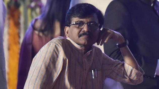 Sanjay Raut sits after the swearing ceremony at Shivaji Park Dadar in Mumbai. (Anshuman Poyrekar/HT Photo) Sanjay Raut sits after the swearing ceremony at Shivaji Park Dadar in Mumbai. (Anshuman Poyrekar/HT Photo)
